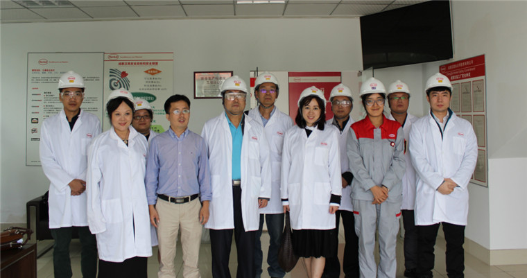 禾嘉集團考察團參觀漢高工廠